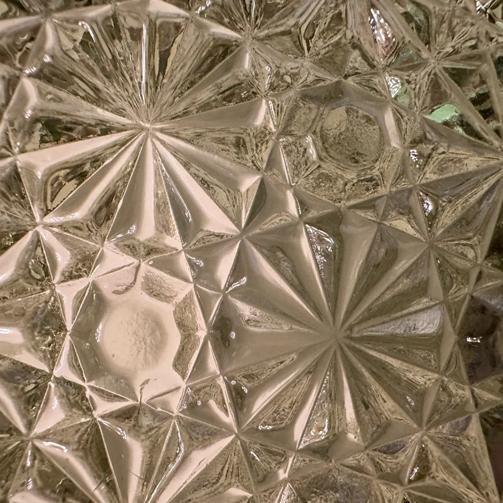 Elegant Green Patterned Glass Jar with Lid - Picture 9 of 9